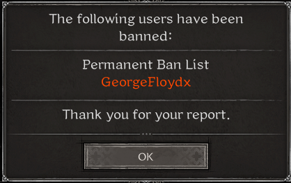 This, ladies and gentlemen, is why you always report, even "offensive name", this man yelled racial slurs over voip yesterday while I was live when he killed us. W ironmace, deserved the perm ban. Fuck this guy.
