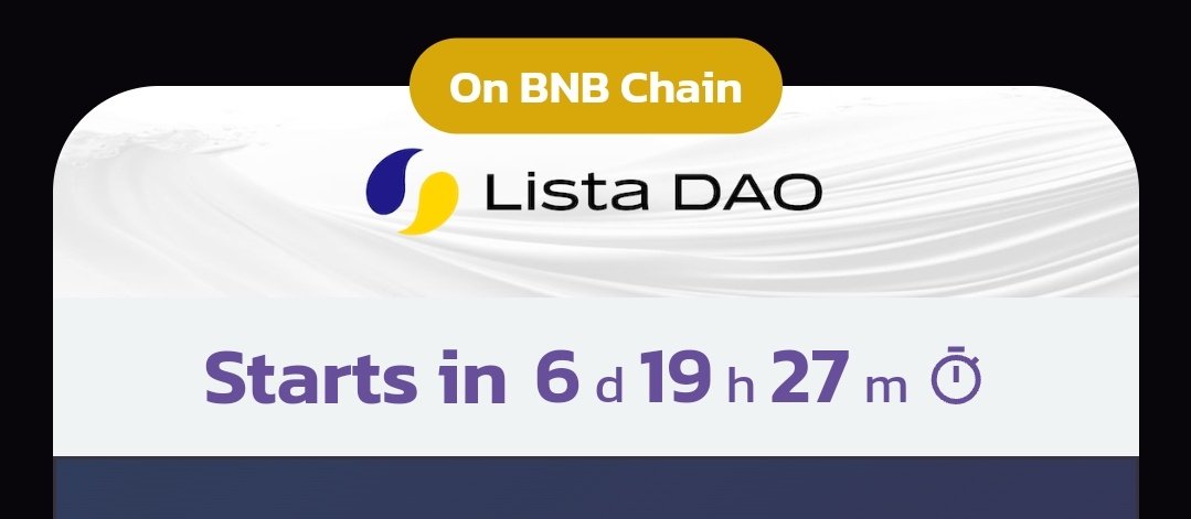 Faiquens's tweet photo. 👀 Menos de 7 días para la #IFO de Lista DAO ($LISTA)

Podrás comprar a precio de lanzamiento $LISTA a través de la plataforma de #pancakeswap pagando con $CAKE

Brevísimo resumen 👇

@lista_dao por @PancakeSwap @PancakeSwapES @PCSAmbassadors https://t.co/WHSoWjh4xH