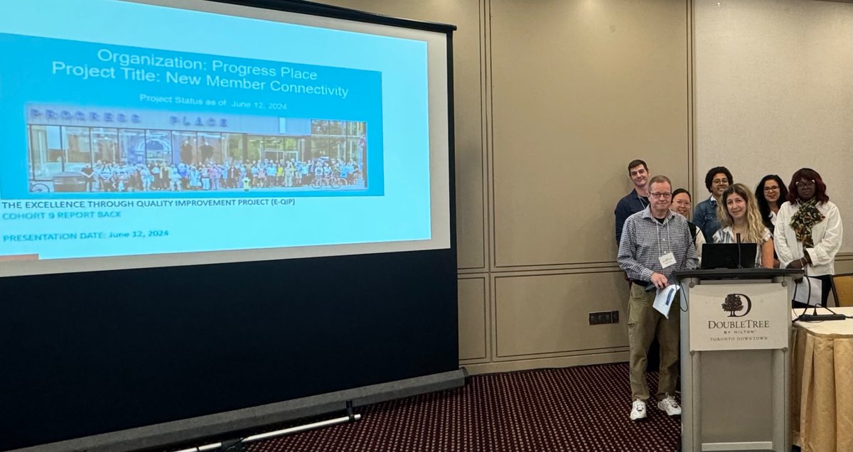 EQIP_ON's tweet photo. Next up, @Progress_Place is sharing their project goal of improving the experience of new members @EQIP_ON https://t.co/MoiEUJ3OzK