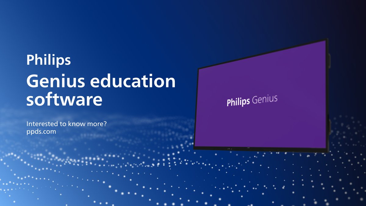 Introducing Philips Genius - launching officially today at InfoComm. Learn more about this new cloud-based teaching and learning software for interactive displays here:  ppds.com/insights/more-… #InfoComm24