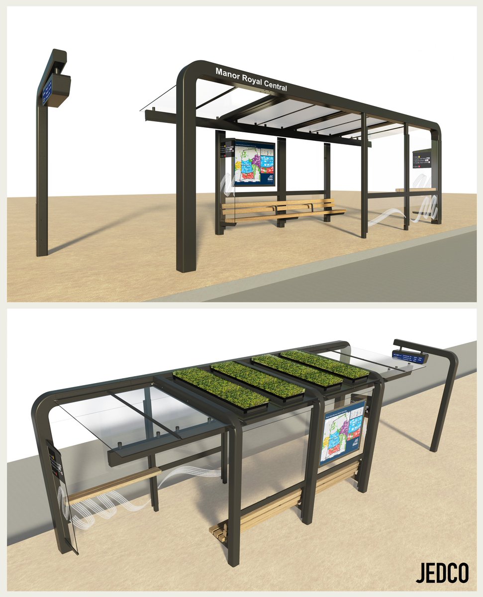 📢 Great news! One of our latest projects, the Manor Royal SuperHub, has secured planning permission.

The Jedco team are now busy developing the concept ready for manufacture- helping transform public transport around the Manor Royal Business District, Crawley.

#mobilityhubs