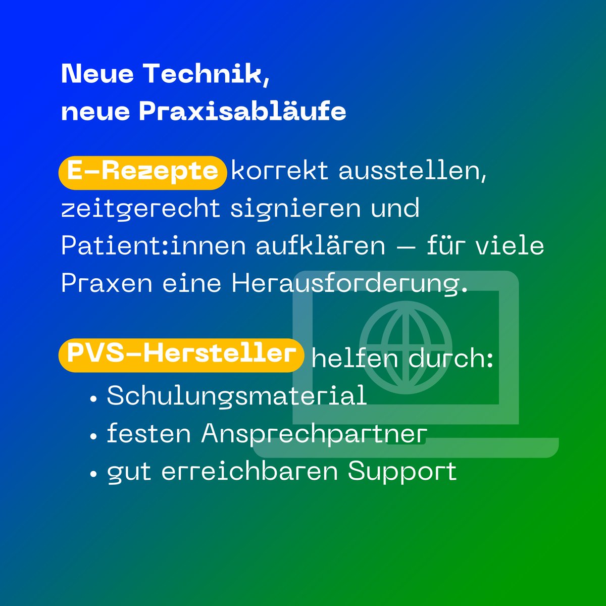 📈 Ein halbes Jahr nach Einführung werden beachtliche 10 Millionen E-Rezepte pro Woche eingelöst. Praxisabläufe auf das #eRezept umzustellen, braucht jedoch Zeit. Wir stehen #PVS-Herstellern zur Seite, um TI für Praxen dauerhaft einfach zu machen! 🤝 
#Telematikinfrastruktur