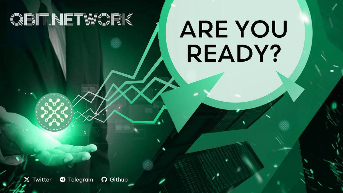 qbitnetworklabs's tweet photo. ARE YOU READY ?
NOW ! https://t.co/siH7cPu2Cd