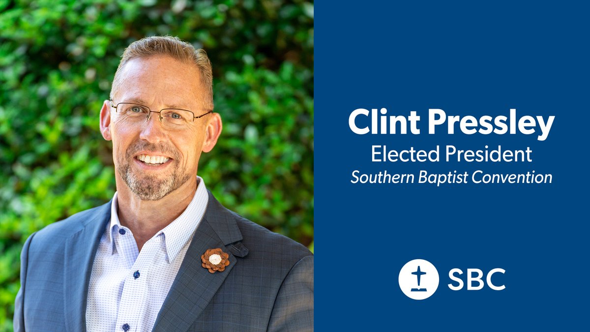 DiscoverHGBC's tweet photo. Congratulations to our Senior Pastor, Clint Pressley, on his election to the Presidency of the Southern Baptist Convention! https://t.co/0lixF8jtQA