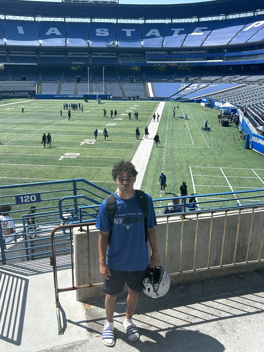 wat_will2's tweet photo. Had an awesome time competing and learning at the @GeorgiaStateFB camp this weekend!! Great working with  @RWi11iams 
@SFHS_Football @coachtroymorris @RustyMansell_ @JoeWindon https://t.co/gPGyG0PeX0