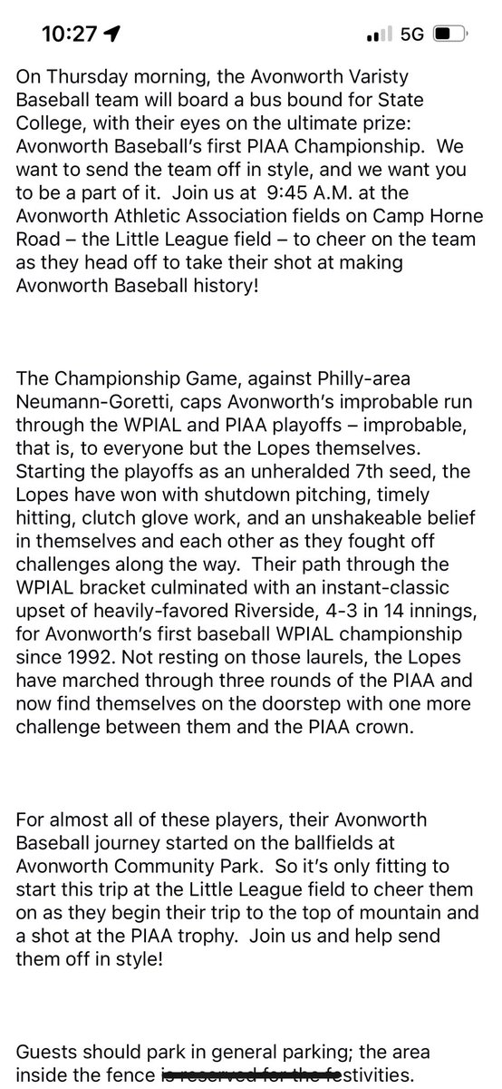 Avonworth Baseball tweet media