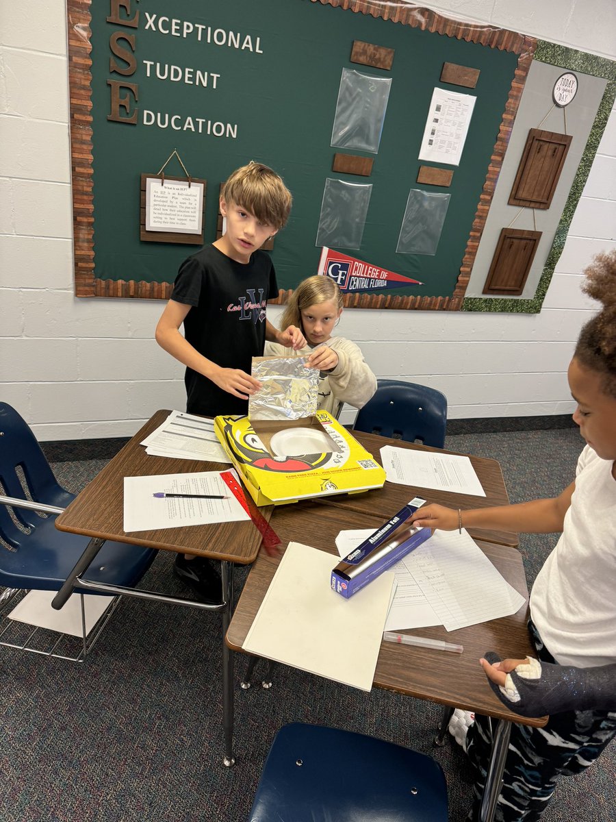 Jenn_Viverito's tweet photo. Science Lab Day in summer bridge…part 1! Teams researched, designed and created solar ovens based on their knowledge of conduction, convection and radiation to cook s’mores! Can’t wait to see the final results later on! @Nicolelnturner @DMSTIGERTWEETS https://t.co/JWBthxgGwH