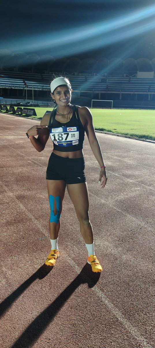 the_bridge_in's tweet photo. Rockstar Ancy Sojan takes the win at Indian Grand Prix 3 in women's long jump....

....and promises to do her best to qualify for #Paris2024

We can only hope! 🤞

#IGP3 | #IndianAthletics https://t.co/VQUNEnxtfL