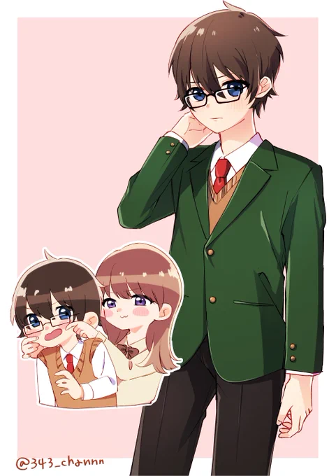 姉にウザ絡みされる系弟くん (skebありがとうございました)