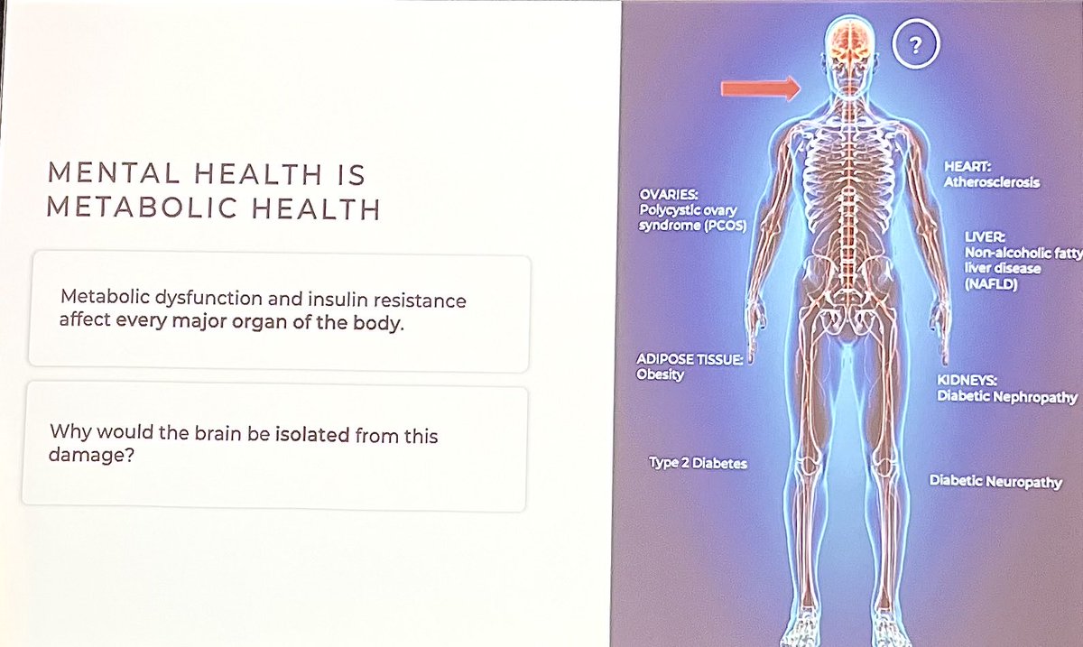 Dr David Unwin (@lowcarbgp) on Twitter photo MENTAL HEALTH IS METABOLIC HEALTH SAYS <a href="/IainCampbellPhD/">Iain Campbell, Ph.D.</a> at <a href="/keto_live/">keto live</a> Yes the brain is part of the body! Neurometabolism really matters An essential part of nutritional psychiatry as my friend <a href="/GeorgiaEdeMD/">Georgia Ede MD</a> knows 👍😊 MENTAL HEALTH IS METABOLIC HEALTH SAYS <a href="/IainCampbellPhD/">Iain Campbell, Ph.D.</a> at <a href="/keto_live/">keto live</a> Yes the brain is part of the body! Neurometabolism really matters An essential part of nutritional psychiatry as my friend <a href="/GeorgiaEdeMD/">Georgia Ede MD</a> knows 👍😊
