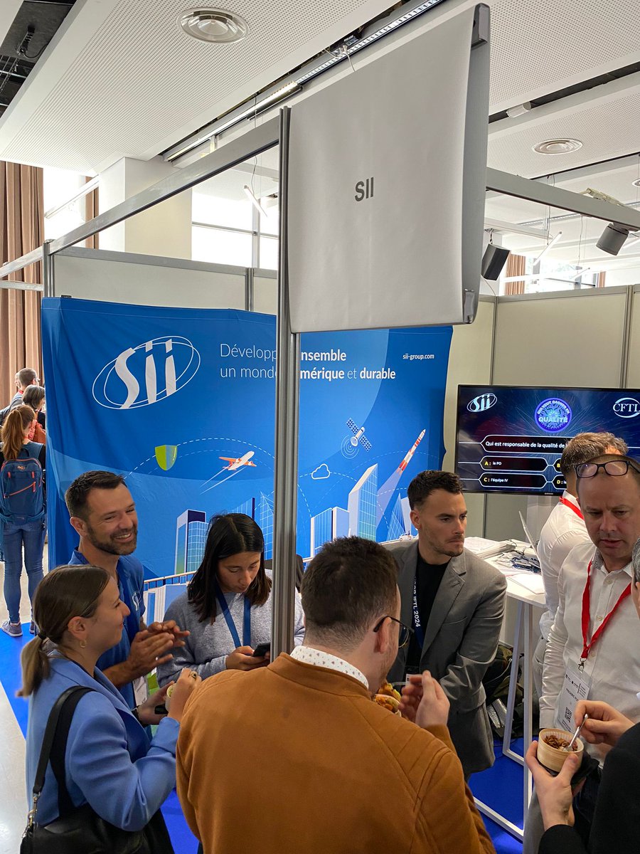 GroupeSII's tweet image. 📢 Le groupe SII était sponsor de la 16ème édition de la Journée Française du Test Logiciel #JFTL2024 !
Cette année, nous avons présenté, en collaboration avec @thalesgroup Las, une conférence sur l’utilisation du #ModelBasedTesting pour renforcer nos engagements contractuels ⬇