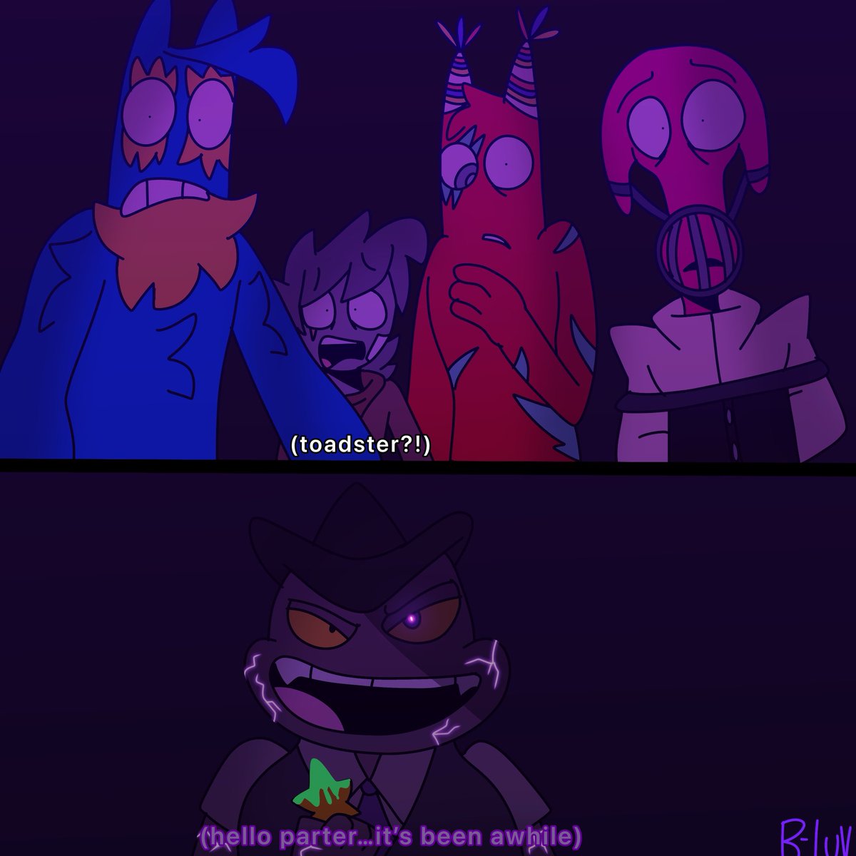 Bonnielover229's tweet photo. garten of banban chapter 8, what if:
toadster got possessed by sir dadadoo and has a complete villain arc
#gartenofbanban #GoBB #gartenofbanbanfanart #banban #syringeon #flumbo #toadster #sirdadadoo https://t.co/Uw3keog9z5