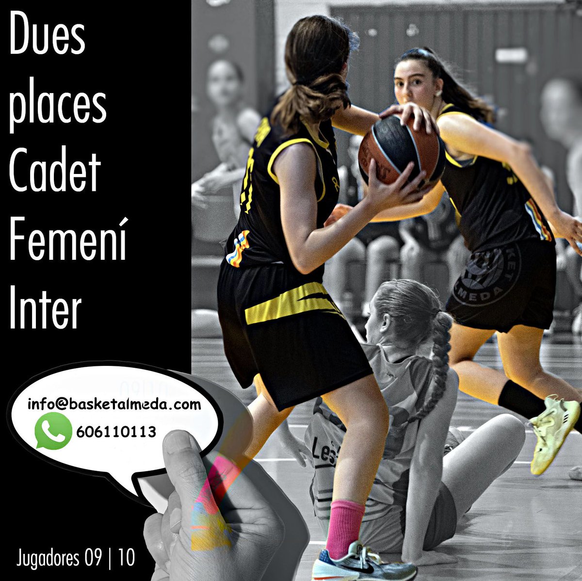 Cadet Femení Interterritorial
2024|25
Ultimem l'equip i temim dues places.
Vols probar?