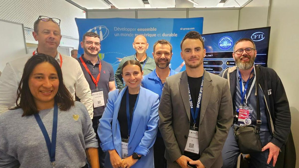 GroupeSII's tweet image. 📢 Le groupe SII était sponsor de la 16ème édition de la Journée Française du Test Logiciel #JFTL2024 !
Cette année, nous avons présenté, en collaboration avec @thalesgroup Las, une conférence sur l’utilisation du #ModelBasedTesting pour renforcer nos engagements contractuels ⬇