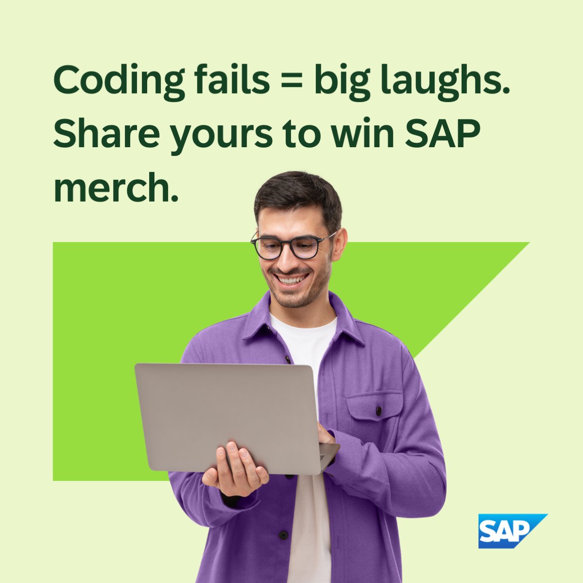SAPCommunity's tweet photo. A bug that turned your program into a circus 🎪?  
A typo that wreaked havoc in your code? 😜 
We're all ears! 

Join the fun, collect your SAP Community badge and a chance to win an SAP merch voucher: https://t.co/RW4gFeJvgR https://t.co/ynQ3xbzQnL