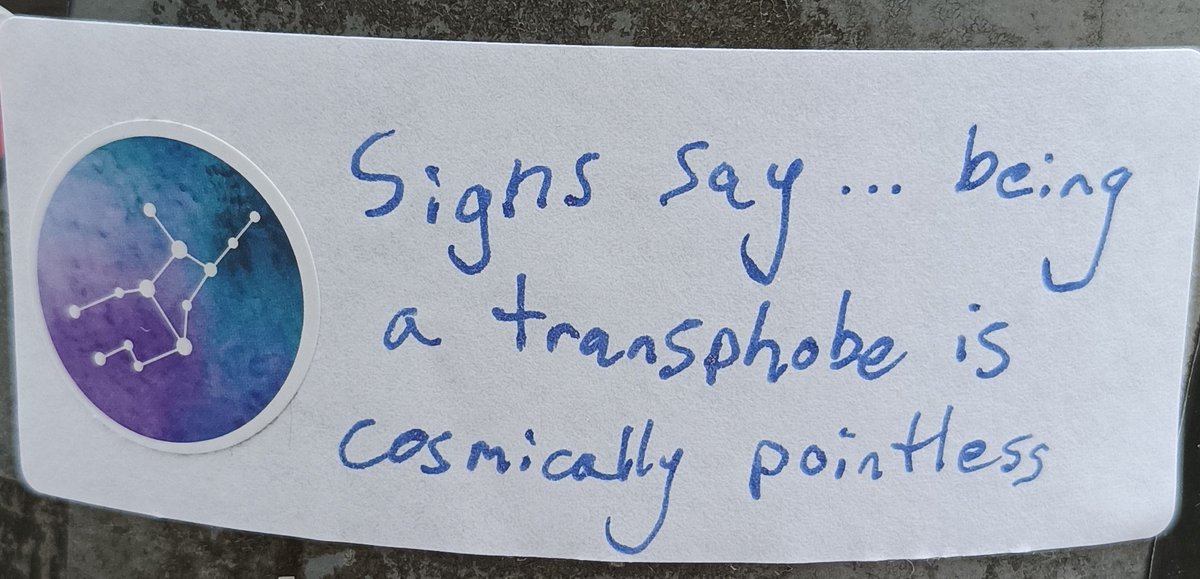 Dublin Stickers Against Transphobia tweet media