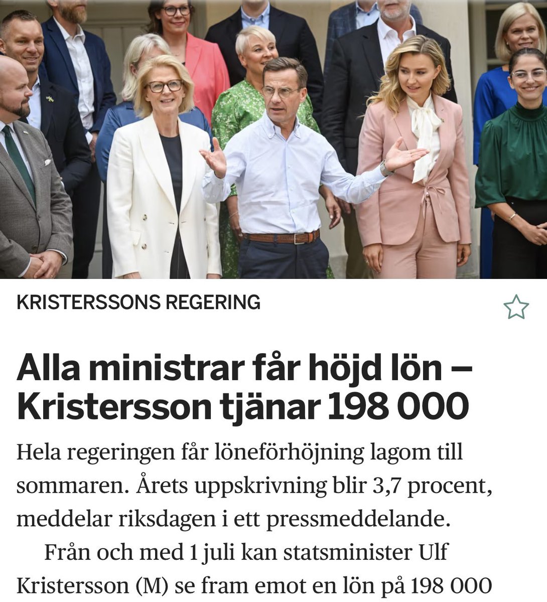 Regeringens svar på massuppsägningarna i vården.