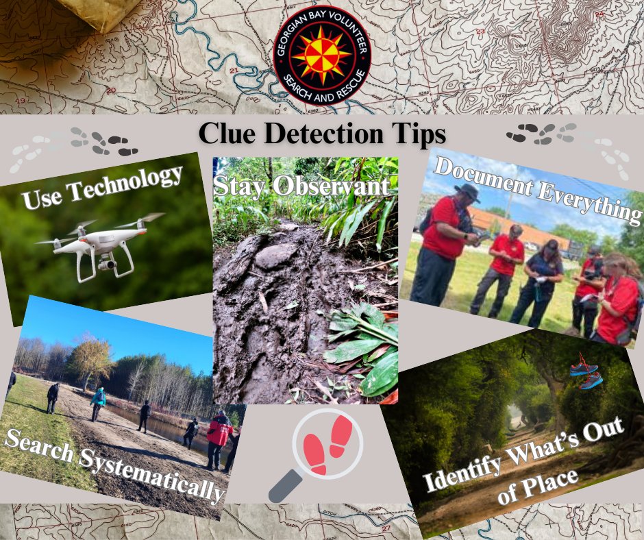 gbvsar's tweet photo. Clue Detection Tips to spot what doesn’t belong and help bring loved ones home. 🌲👣
Stay Observant 👀 
Think Like a Detective 🕵️‍♀️ 
Document Everything 📝
Understand Behaviour 🧠
Search Systematically 🔍
Use Technology 🚁
#GBVSAR #SARVAC #OSARVA #SearchAndRescue  #StayVigilant https://t.co/ZnCSG2x3YJ