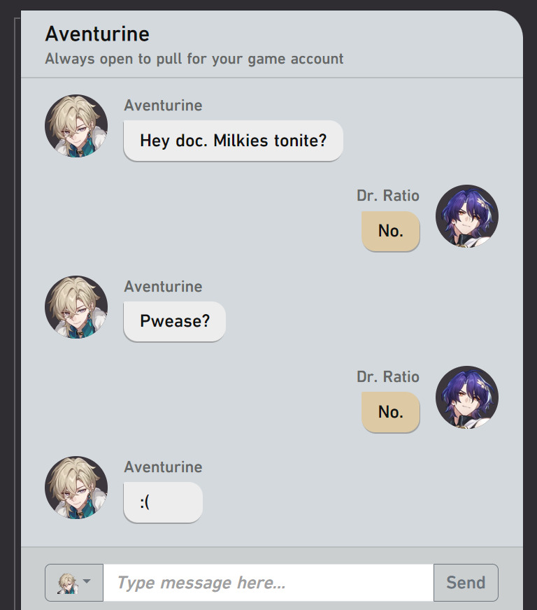 HSR Chat tweet media