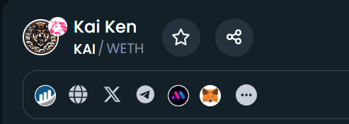 kaikeneth's tweet photo. Both DEXTools and Dexscreener updated!

$KAI #KAIKEN is only starting. https://t.co/9BXlCk0rRS