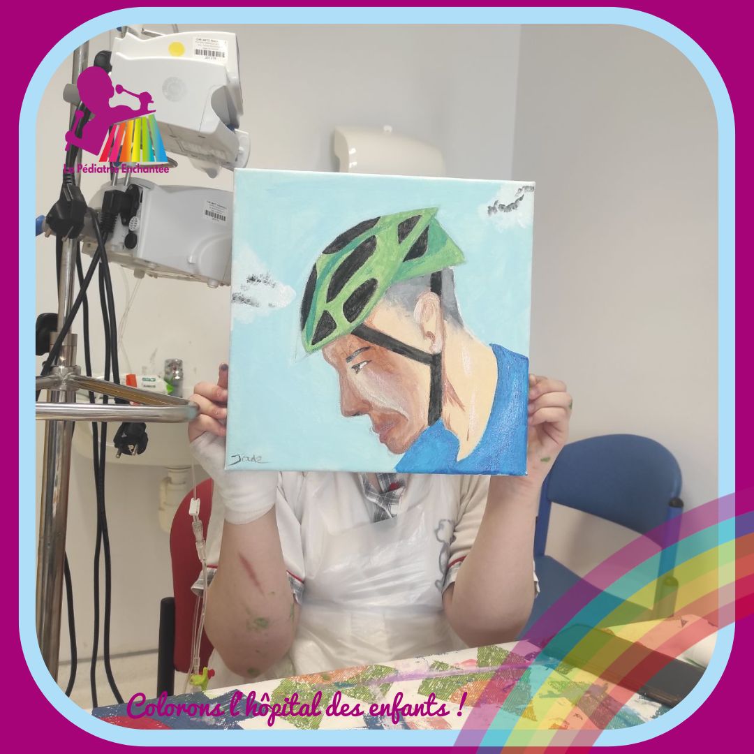 PEnchantee's tweet photo. Voilà 1 mois que Philippe Naudin s’est lancé dans son projet de tour de France ! 🚴

À cette occasion, les enfants hospitalisés au CHR Metz-Thionville ont réalisé, lors d’ateliers menés par l’artiste Yvette SZAKACS, des toiles autour de cette folle aventure ! 🧑‍🎨

 #tourdefrance https://t.co/PCax8pLMj6