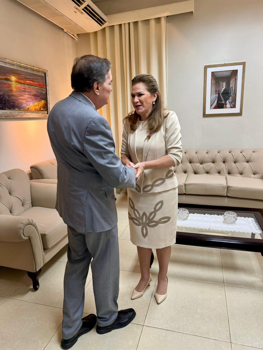 DirOPSPAHO's tweet photo. En mi primera visita oficial a #Paraguay 🇵🇾, estoy trabajando con las autoridades para explorar cómo la cooperación técnica de la OPS puede fortalecer el sistema de salud y garantizar una atención para todos. 

¡Gracias, ministra @mariatbaran por la cálida bienvenida! https://t.co/8BsGjUi6lM