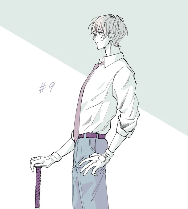 智将の立ち姿が好きだというイラスト