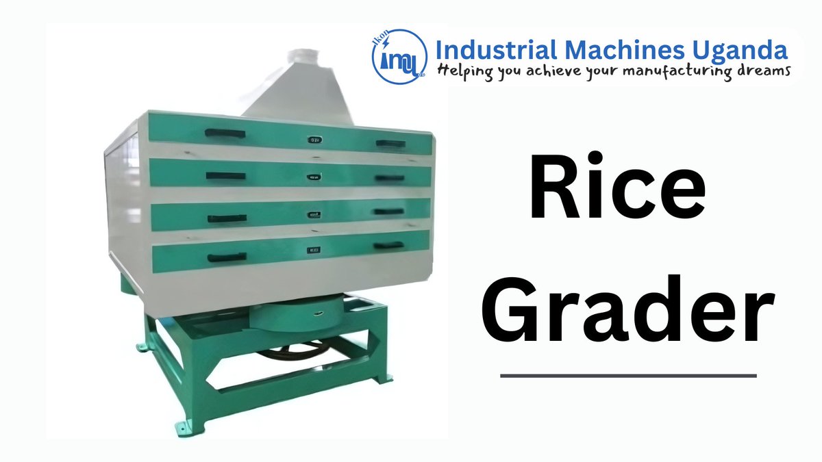 IMachinesUganda's tweet photo. Enhance Your Harvest with Our Advanced Rice Grader Machine! 
Boost efficiency, ensure quality, and maximize your yield.  And you can get these best machine features at only Industrial Machines Uganda
Call: 0773723557
#RiceGrader #AgricultureTechnology #RiceProcessing https://t.co/eL30BzrkPC