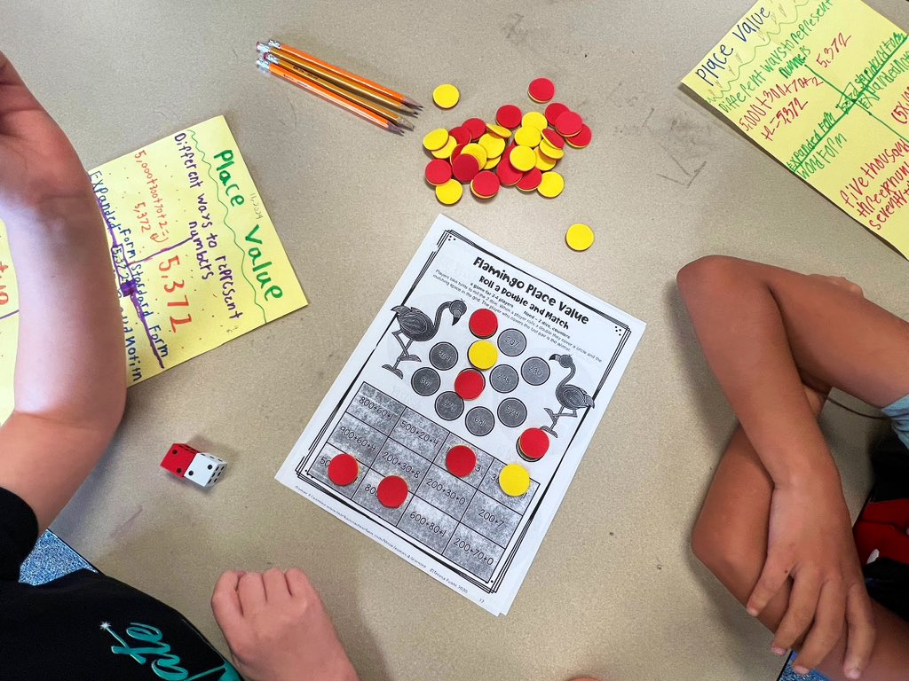 MissCarelock's tweet photo. We’re honestly having a blast at summer school! So much fun &amp; laughter while working to solidify our place value skills! Let’s gooo! @lpisd https://t.co/sMZoycv4Np