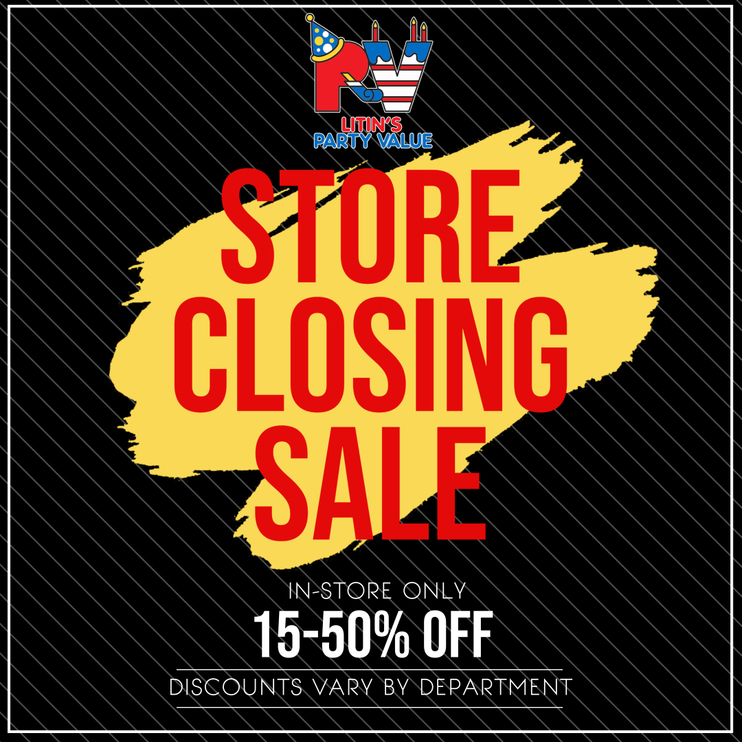 PartyValue's tweet photo. 💥STORE CLOSING SALE💥
Everything must go! Save UP TO 50% off in-store sale only. Discounts vary by department. Come stock up on all your party and seasonal essentials for the whole year! All sales are final. https://t.co/NN78ips6pn