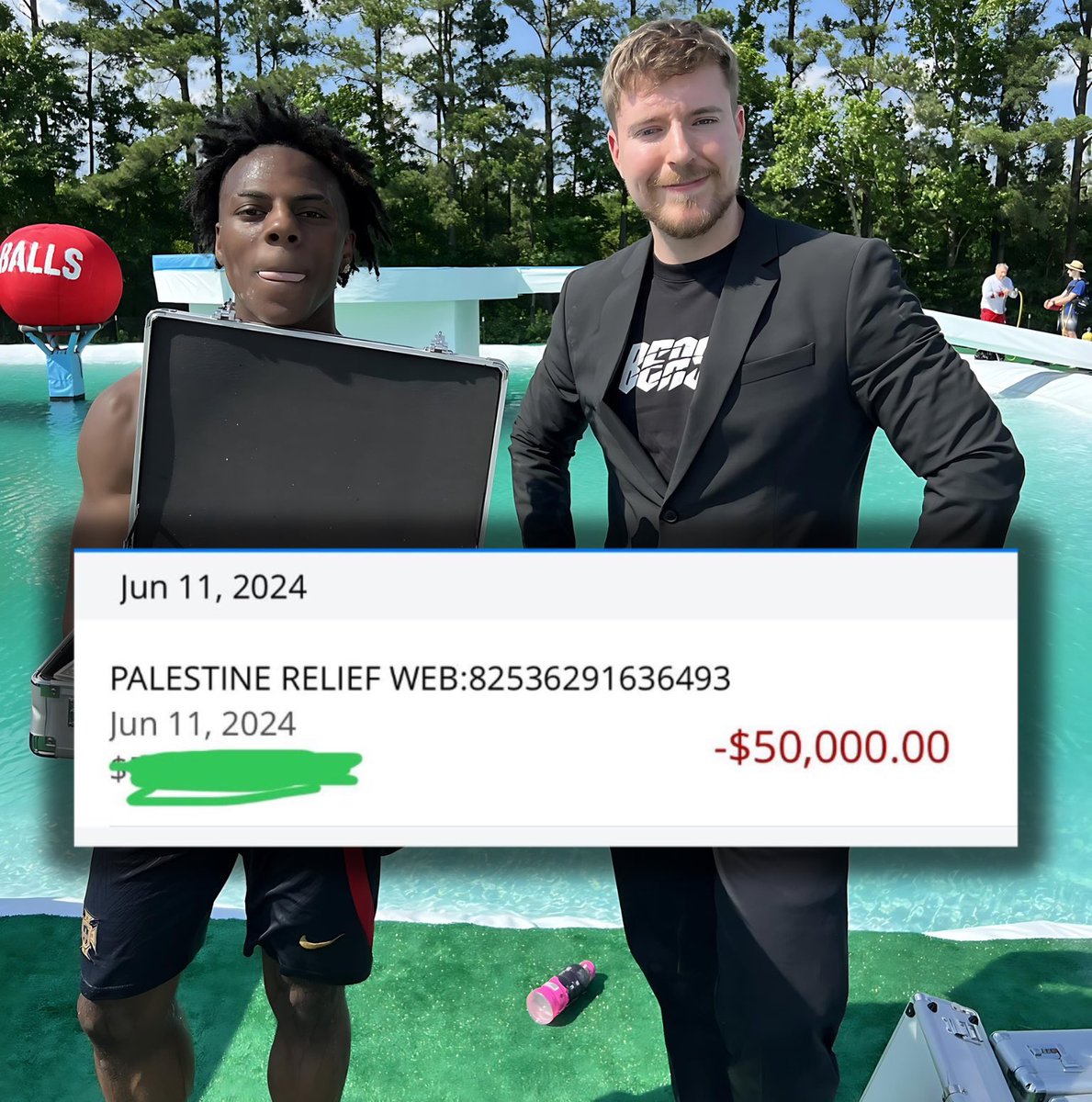 FearedBuck's tweet image. IShowSpeed donated $50,000 of the $100,000 that he won from Mr Beast to Palestine.

W Speed, Amazing kid at just 19 years old 🇵🇸