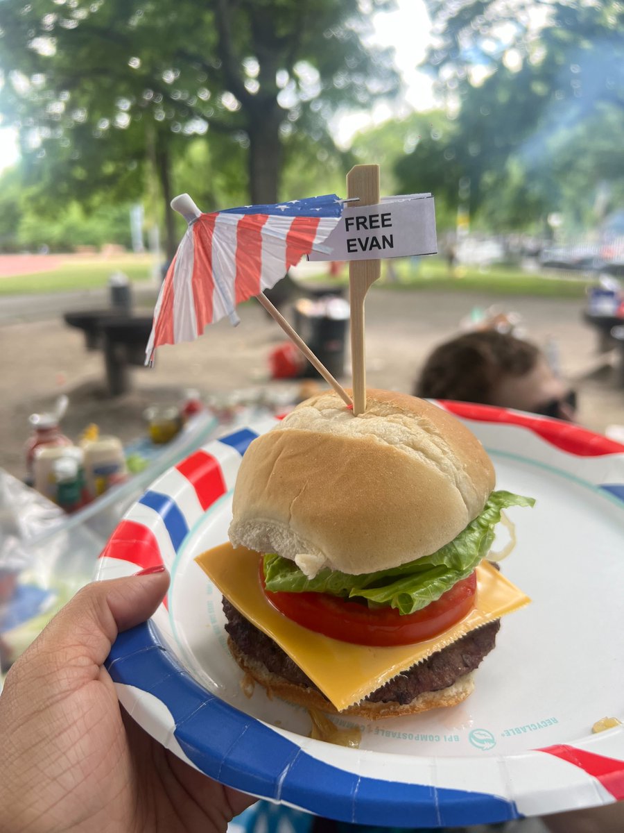 Evan isn't only a brilliant journalist. He's an awesome cook. For over 14 months, he's been deprived of doing both, locked in a cell in a notorious Moscow prison. As you grill up a storm this summer, think of Evan and join us in calling for his immediate release. #ISTandWithEvan