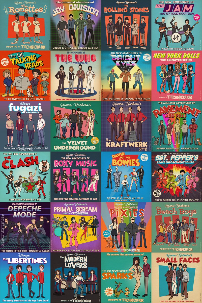 GIVEAWAY!!

Wasn't able to keep my rambling to tweet length, so check the pic for details.

Also, SALE!!!! You can get a mighty 20% off all prints from the Kids Cartoon series by using the code ‘BUTTS’ at checkout. Offers ends midnight on Sunday.

stuffbymark.co.uk/shop/p/bands-a…