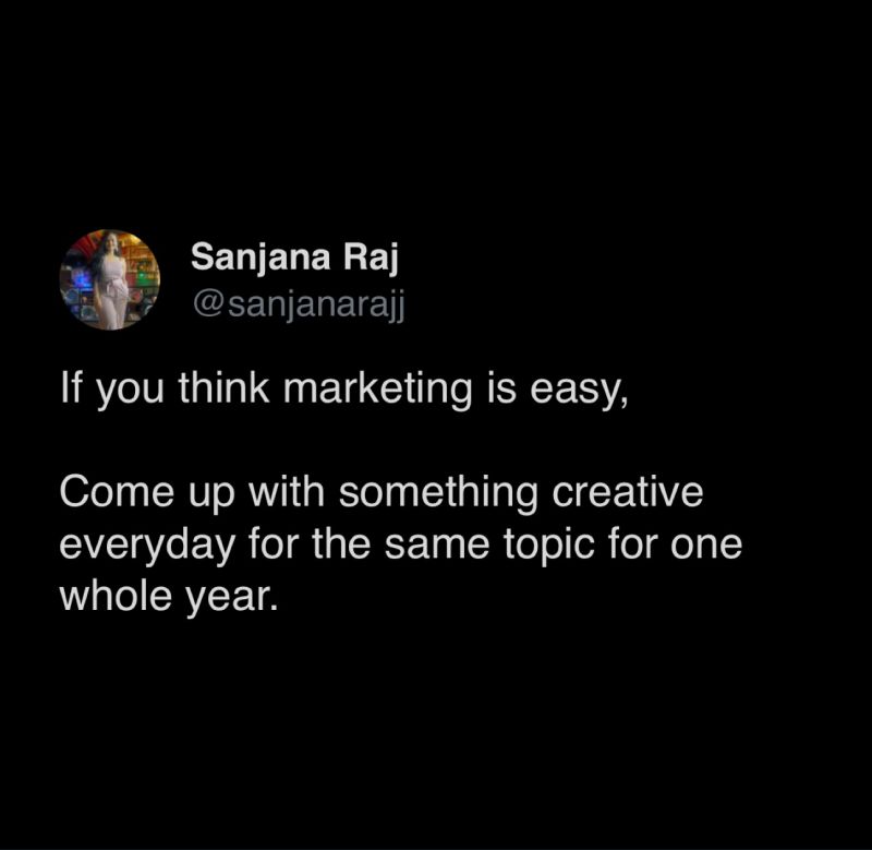 nimblethinkers's tweet photo. Being creative takes a lot of work! #MarketingMindset #StayNimble #NimbleThinkers
Thanks to @sanjanarajj https://t.co/w8jcagNbkW