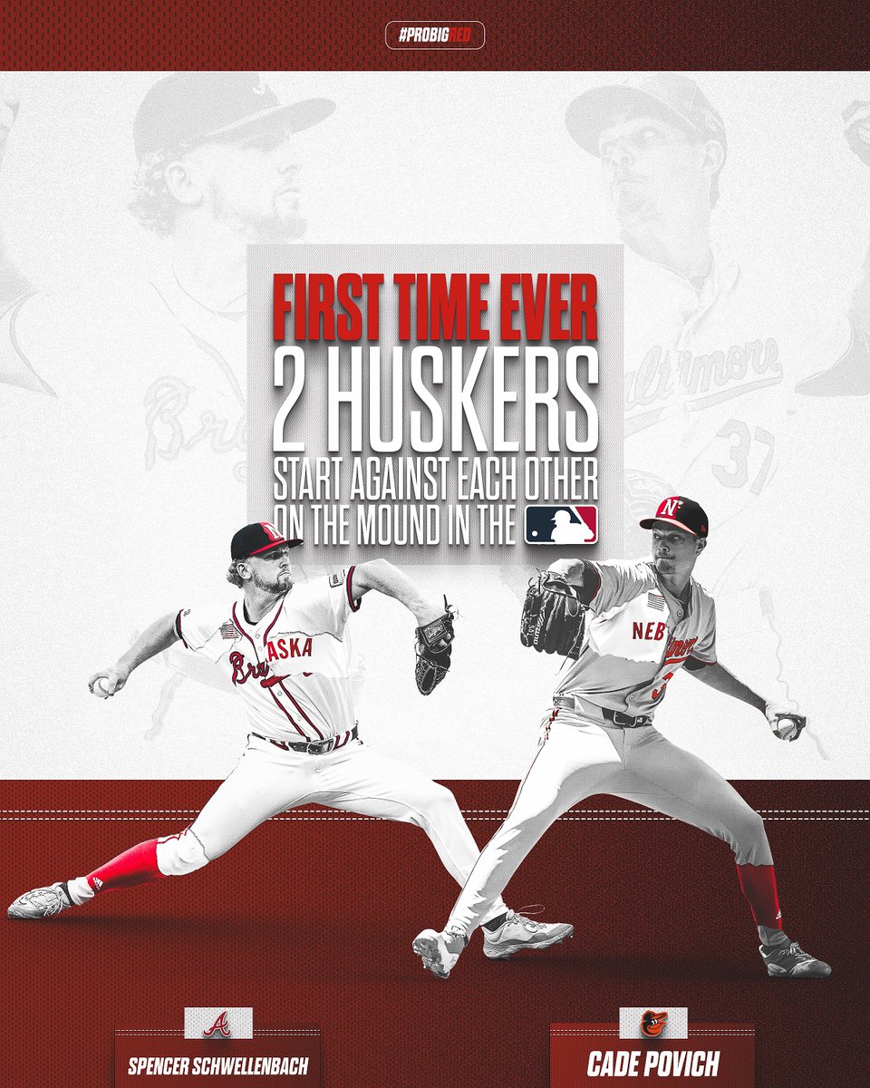 NU vs. NU

For the first time in program history, two Huskers will get the nod against each other today in the big leagues.

First pitch set for 5:35pm CT.

#ProBigRed <a href="/spencerschwell/">Spencer Schwellenbach</a> @Cpo22