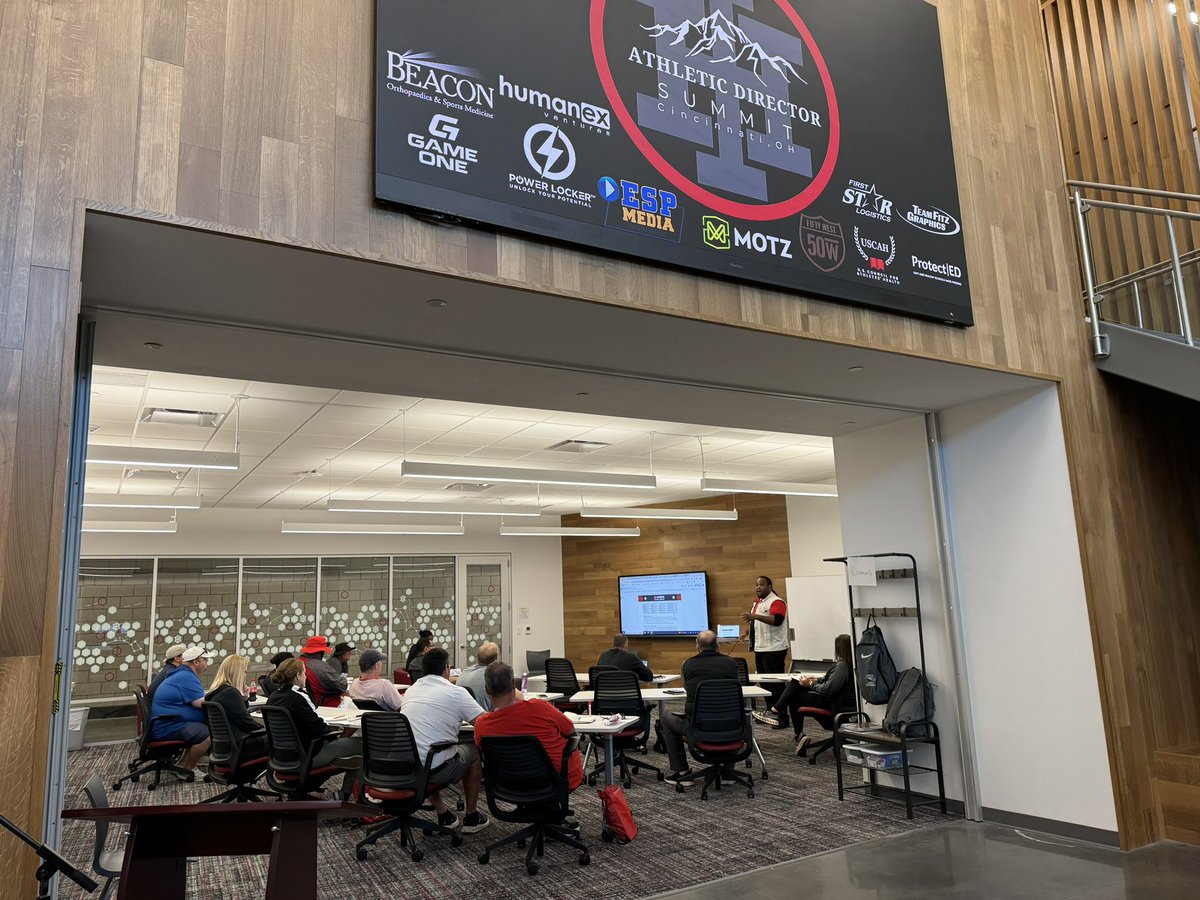 IHSchools's tweet photo. How can it already be the FINAL day of our amazing @Cincy_ADSummit?! We saved some of the BEST for last, like spending time with the incredible @IHCampusLife to learn how he’s creating leadership culture with students two words at a time! #IHPromise @bphelps_IH https://t.co/Xl1FMe5G5m