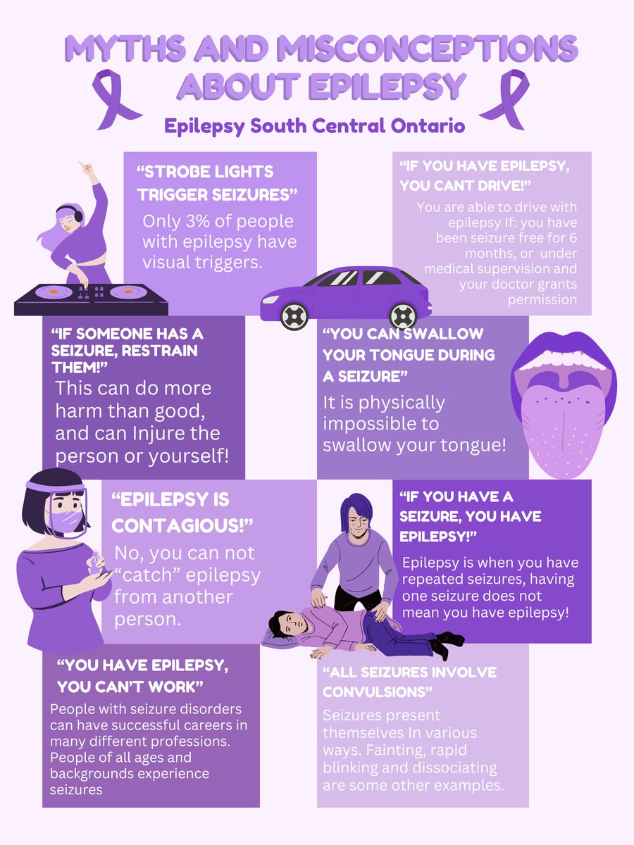 EpilepsySCO's tweet photo. Myths &amp; Misconceptions https://t.co/EWNhmlxKlp