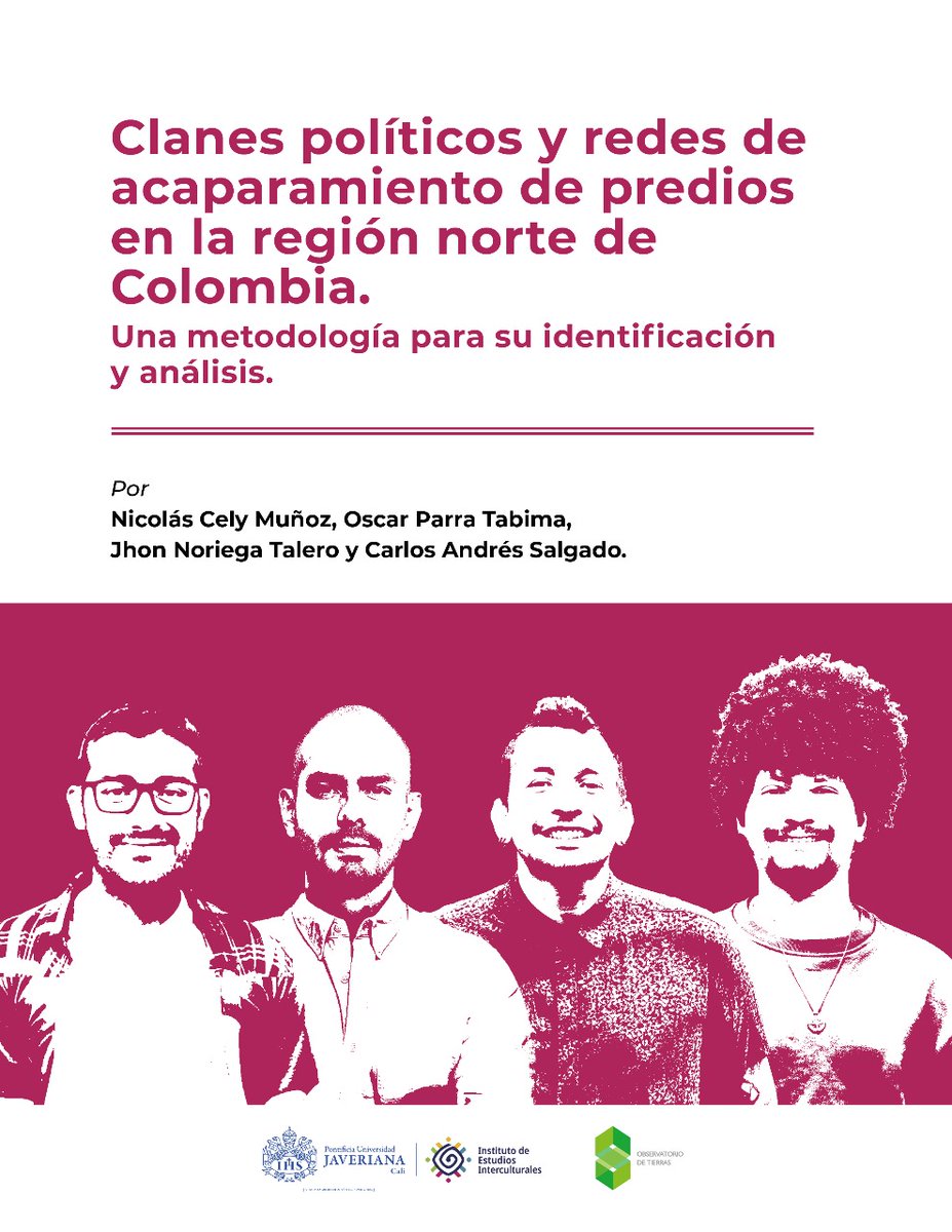 Vertov14's tweet photo. Nuestra última publicación en el OT. Investigadores del @IEI_JaveCali proponen una metodología para la identificación y análisis de redes de acaparamiento de predios por parte de los clanes políticos, denominados así por su fuerte composición familiar 👉 https://t.co/j41JMSpfrp https://t.co/zTt4kutyNk