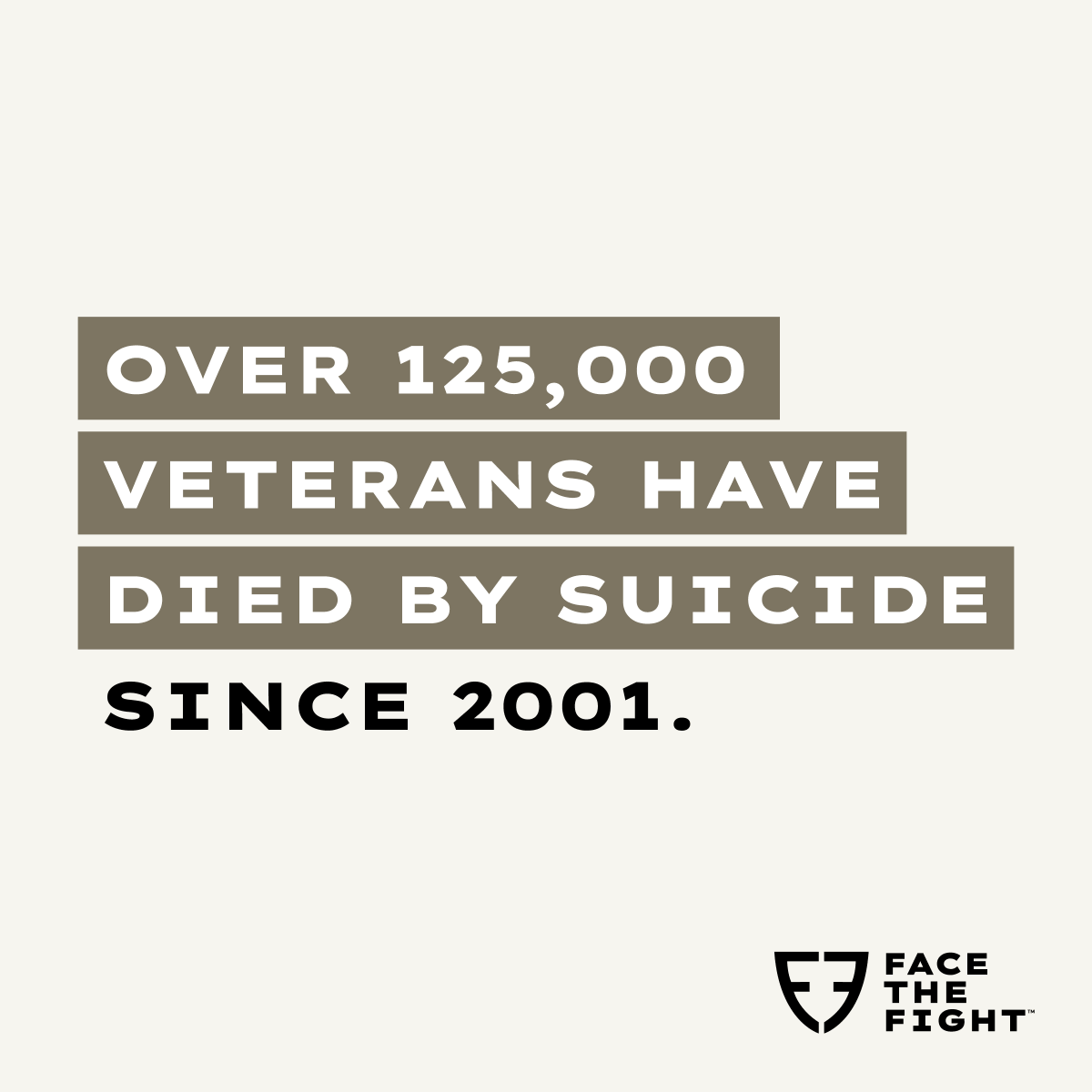 WeFaceTheFight's tweet photo. Join our mission to #FaceTheFight against veteran suicide.

Together, let's break the stigma around seeking help and help those in our military community, including active duty members, the National Guard, the Reserves, veterans, caregivers, families, and those who support them. https://t.co/M83HwJBsOJ