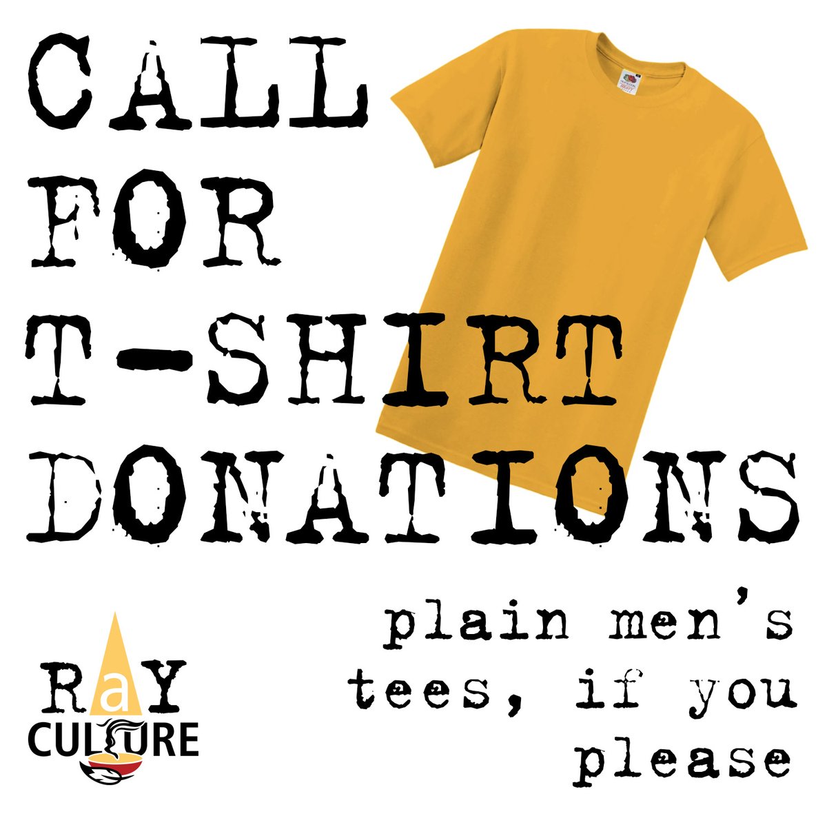 Our Culture team hosts ribbon skirt workshops, and we'd like to include everyone in this activity! We are asking for donations of new or gently used plain men's t-shirts that can be used for these workshops. Donations can be dropped off Monday-Friday, 9-5, at 125 Sherbrook.