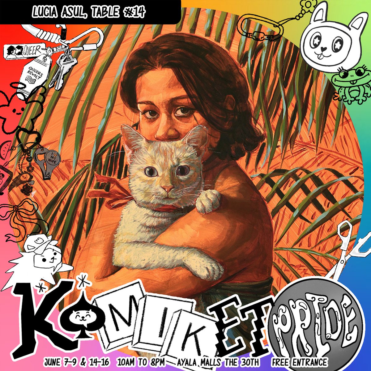 luciaasul's tweet photo. Hey, everyone! I'll be at Komiket Pride this weekend, June 14-16 at Ayala Malls the 30th, Pasig City! 🌈

I'll be selling copies of my graphic novel, Lucia Dreaming, art prints, and other merch. See you all there! 

#komiket2024 #komiketpride #pridemonth https://t.co/zjfulOGTyq