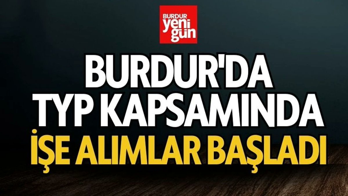 Burdur'da TYP Kapsamında İşe Alımlar Başladı
burduryenigun.com/burdurda-typ-k…
<a href="/mvmustafaoguz/">Mustafa Oğuz 🇹🇷</a> <a href="/mustafaozboyaci/">mustafa özboyacı 🇹🇷</a> <a href="/profademkorkmaz/">Adem Korkmaz</a>