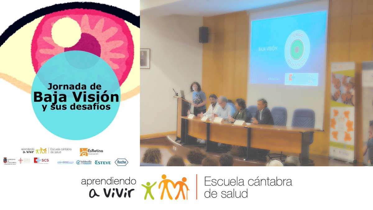 Comienza la Jornada sobre Baja Visión 👁 y sus desafíos. Organizada con la asociación EsRetina Cantabria. Dispuest@s a aprender!!