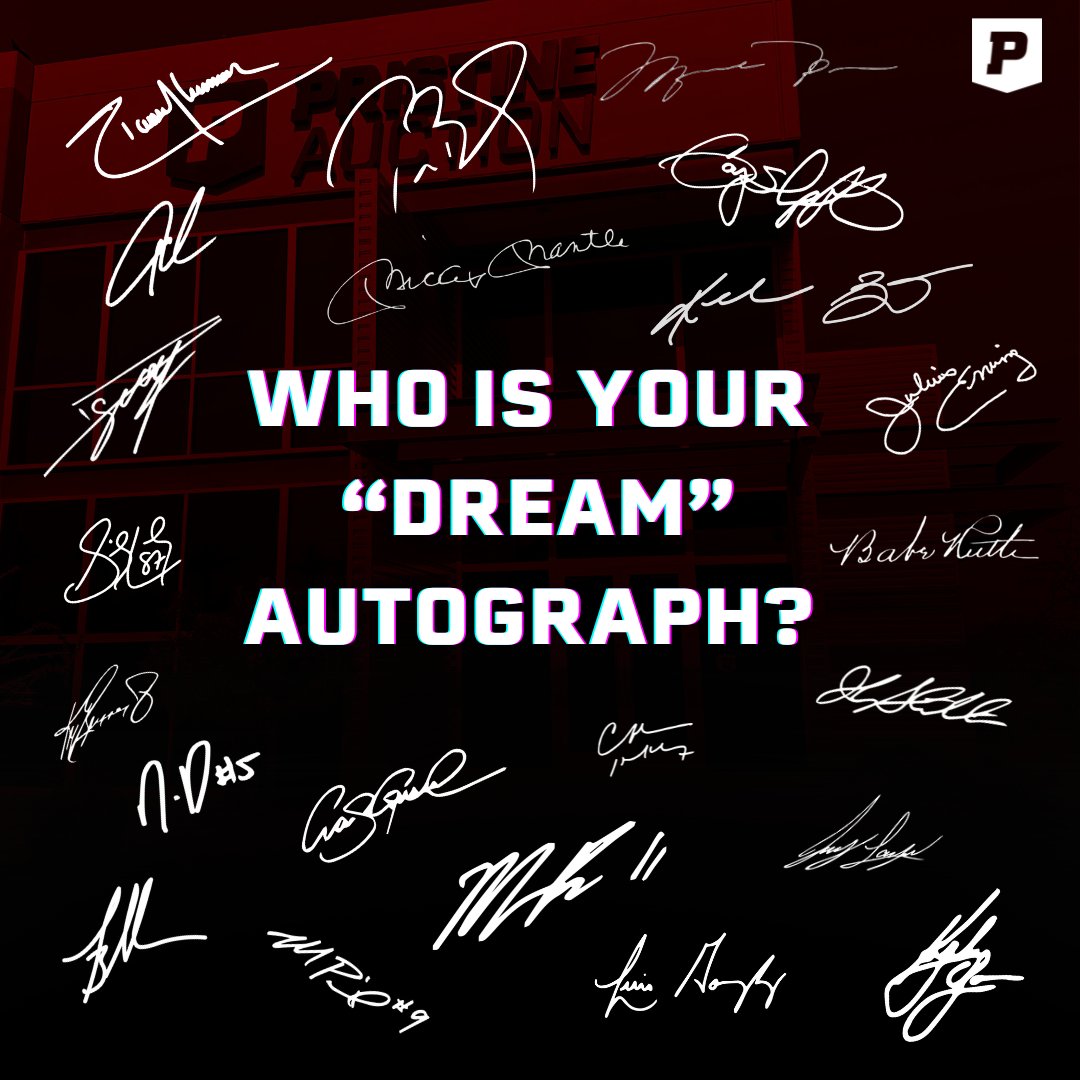 PristineAuction's tweet photo. 💎 What's the autograph you wish you had the most? 

#Autographs #SignedMemorabilia #AutographCollector #AutographHunting #CollectingAutographs #AutographCollection #AutographAddict #CelebritySignatures #SportsAutographs #InPersonAutographs https://t.co/jsLCl0LkkU