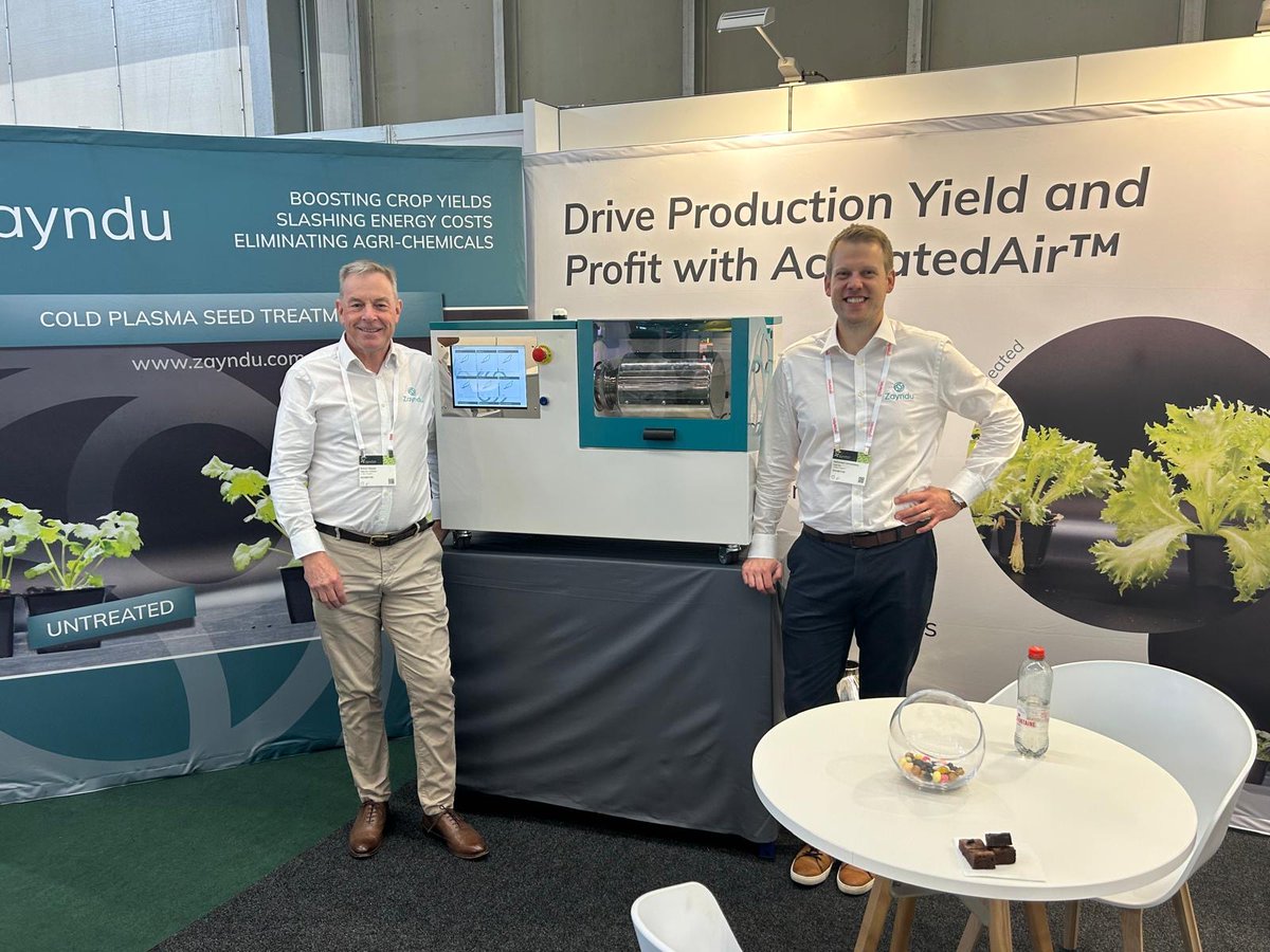 Zayndu_Seeds's tweet image. Two days down, one to go! 🎉 

If you haven&apos;t already, come by and visit us at stand 05.401VF and let us tell you about how we can increase your germination rates. 🌱 

#GreenTech2024 #plasmaagriculture #ActivatedAir #CEA