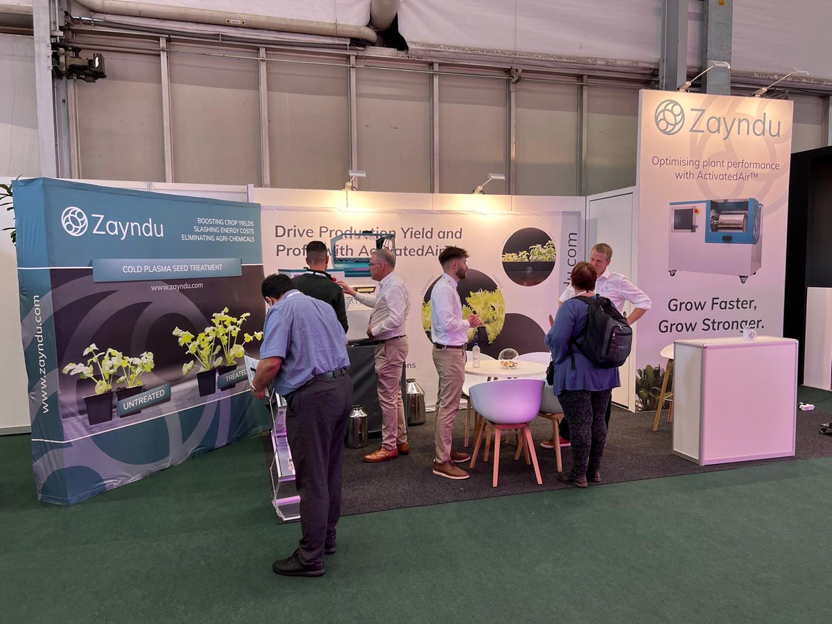 Zayndu_Seeds's tweet image. Two days down, one to go! 🎉 

If you haven&apos;t already, come by and visit us at stand 05.401VF and let us tell you about how we can increase your germination rates. 🌱 

#GreenTech2024 #plasmaagriculture #ActivatedAir #CEA