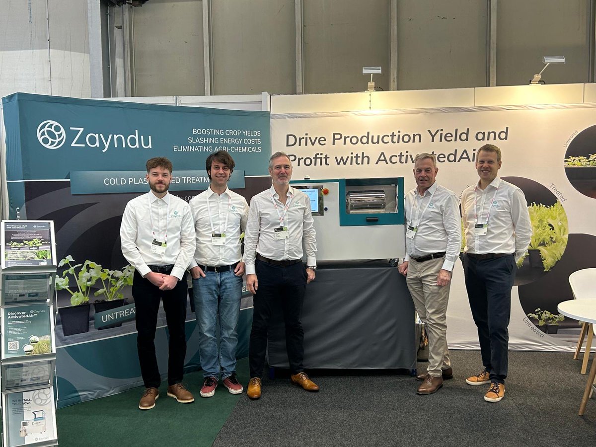 Zayndu_Seeds's tweet image. Two days down, one to go! 🎉 

If you haven&apos;t already, come by and visit us at stand 05.401VF and let us tell you about how we can increase your germination rates. 🌱 

#GreenTech2024 #plasmaagriculture #ActivatedAir #CEA