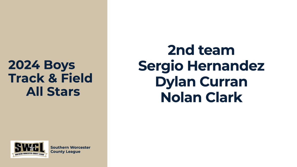 Congrats to our Boys Track &amp; Field All-Stars!