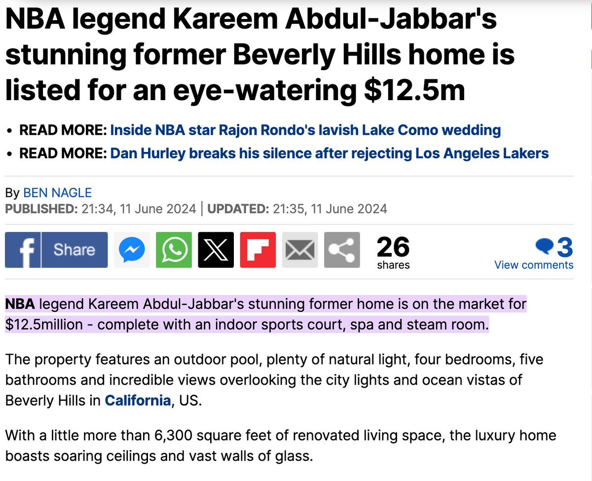 Great seeing the coverage that this celebrity property story got. 

A little bit of emailing and chasing up between continents resulting in a great property story with a nice celeb hook to it. 

All in all, happy days!