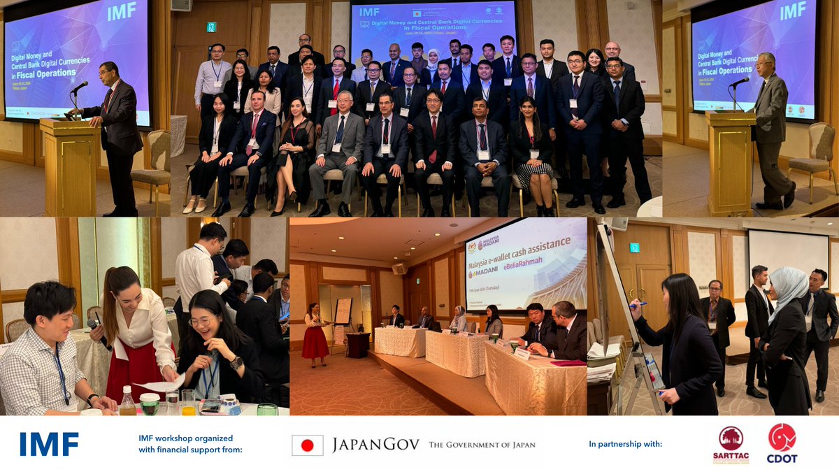 The IMF gathered officials from 17 countries from the Asia Pacific in Tokyo this week for a workshop exploring the implications, benefits, challenges, and risks of digital money adoption, including Central Bank Digital Currencies (CBDCs), in fiscal operations and management.